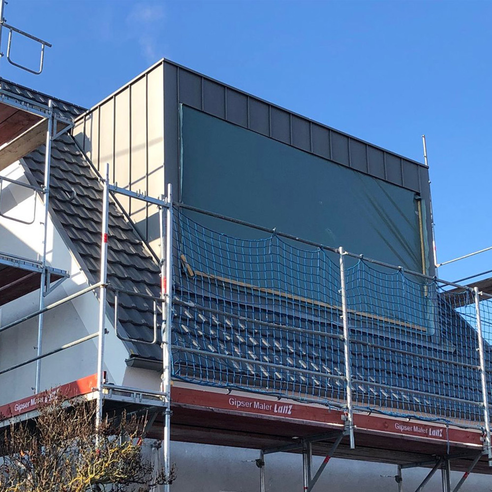 Flachdachgaube mit Aluverkleidung