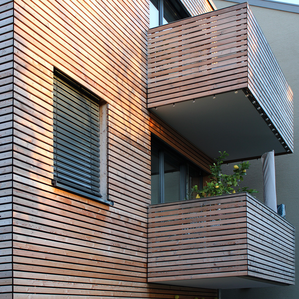 Holzverschalung sibirische Lärche