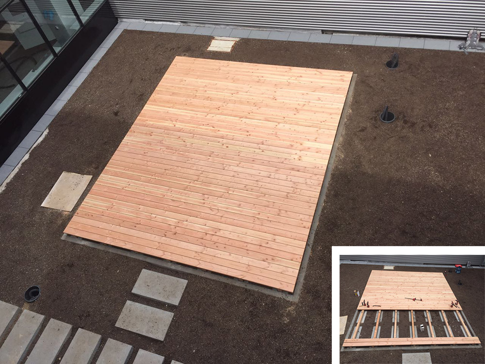 Holzdeck Douglasie, Leonberg