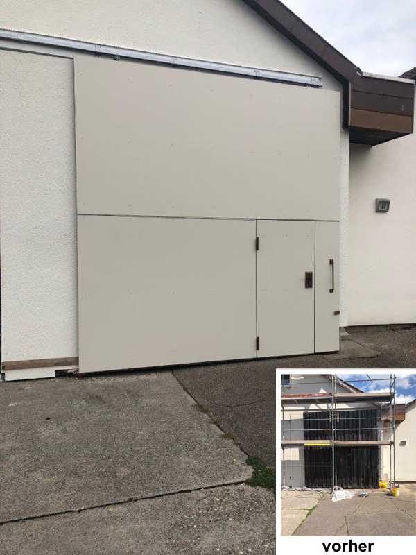 Torerneuerung mit Trespa in Höfingen