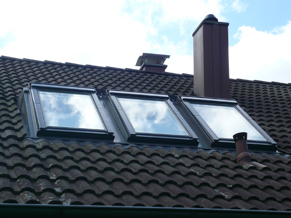 Dachfenster Drilling mit Aufkeilrahmen, Heimerdingen